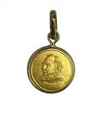 Pendant Zanette Gioielli in Yellow Gold PADRE PIO 3 - PADRE PIO 3